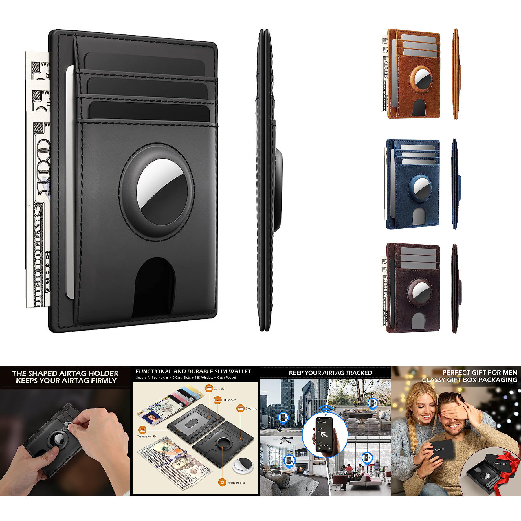 Slim Minimalist Card Mens Wallet 2
