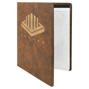 9 1/2" X 12" Laserable Leatherette Portfolio With Notepad 14