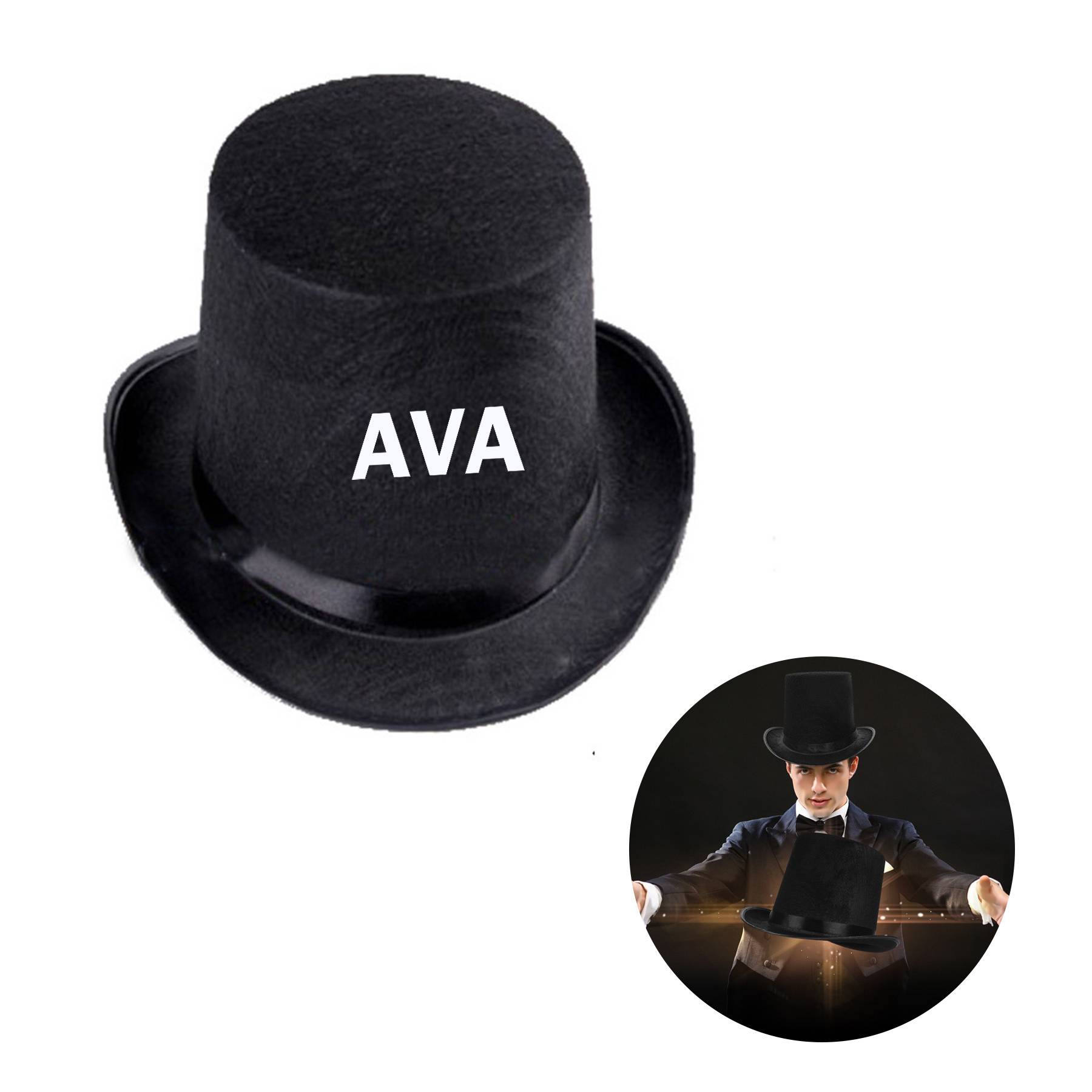 Black Felt Magician Hat 8