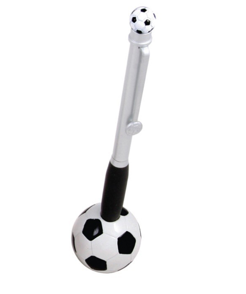 3D Soccer Metal Pen Chain Set w / Stand. 2