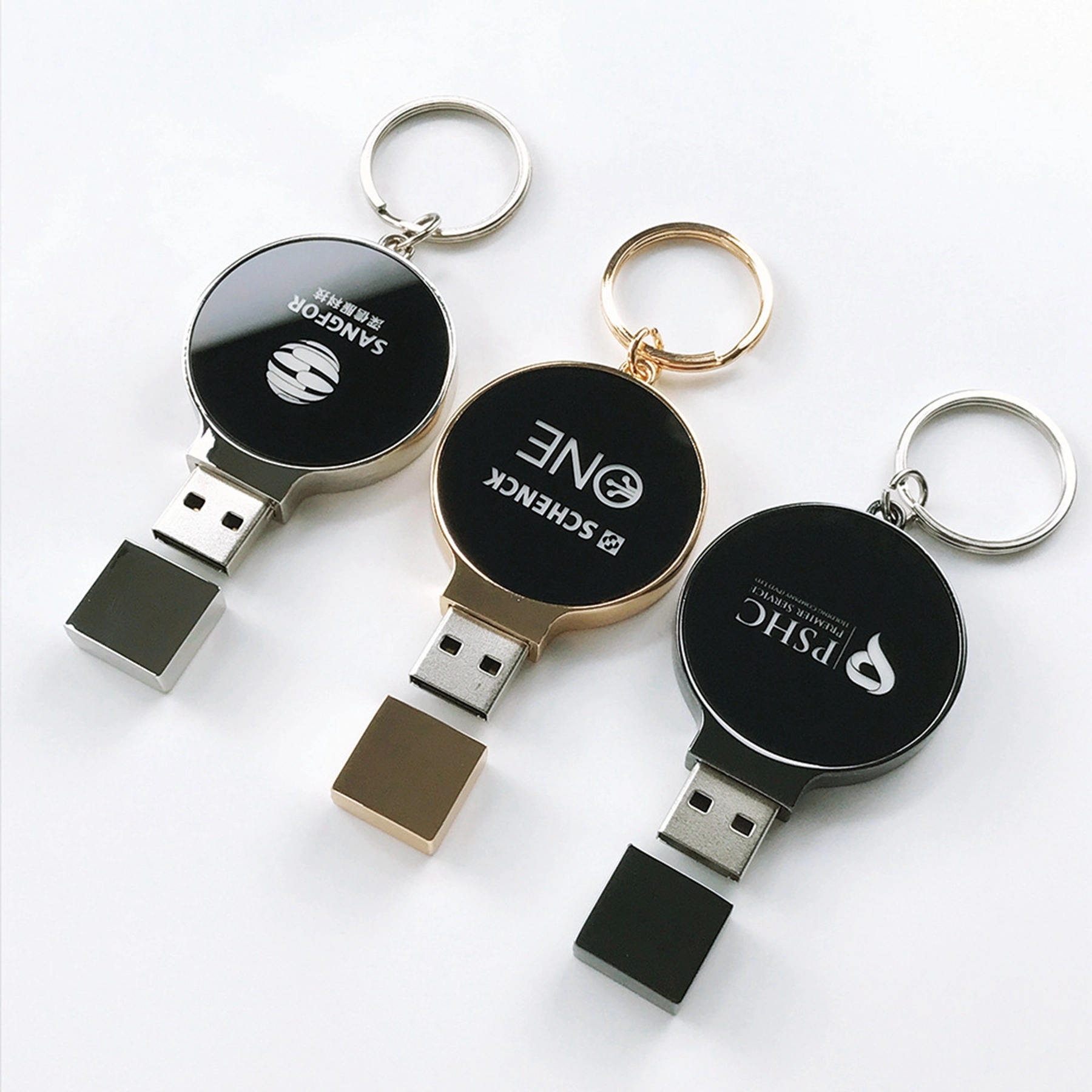 LED Light-up Logo USB Flash Drive Key Chain 5