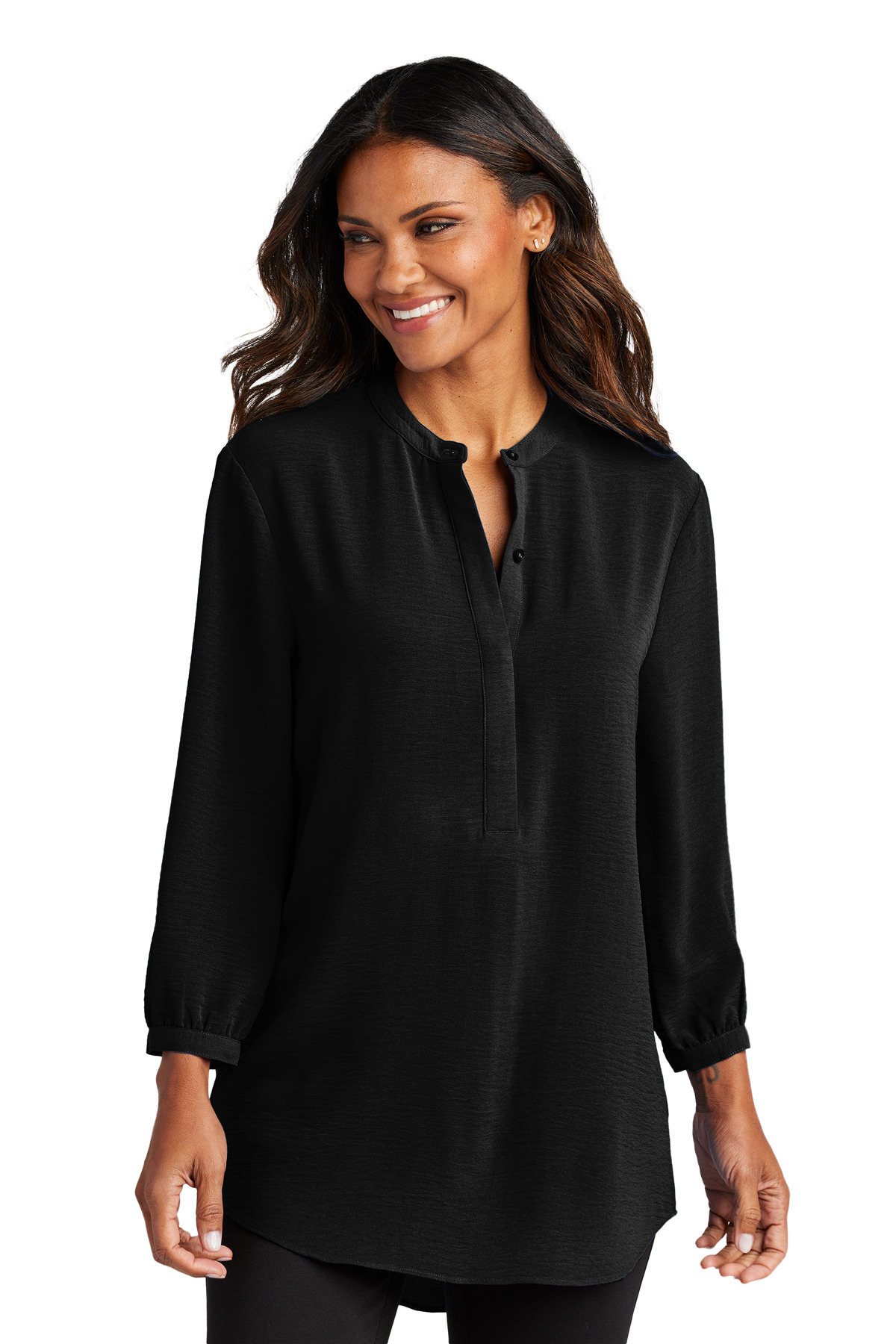 Port Authority Women's 3/4-Sleeve Textured Crepe Tunic LW713 20