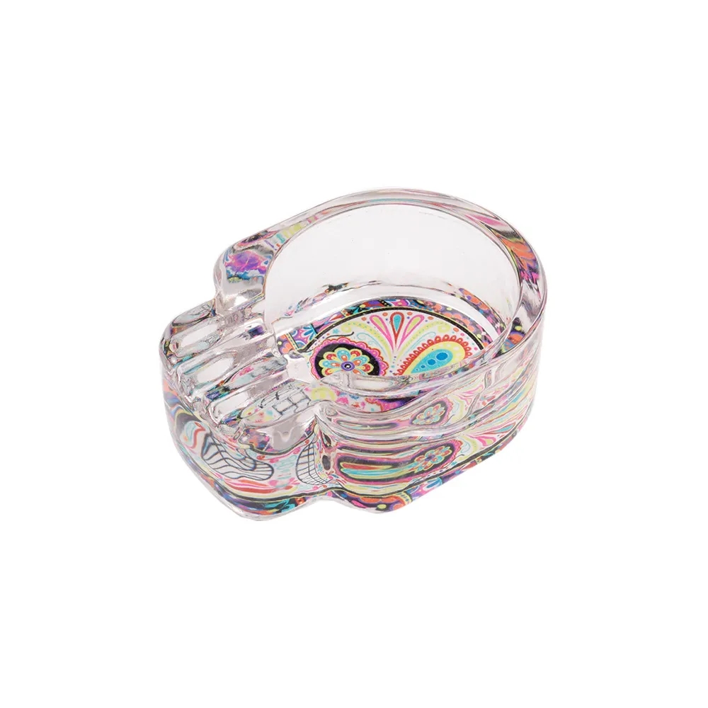 Skull Glass Cigar Ashtray 8