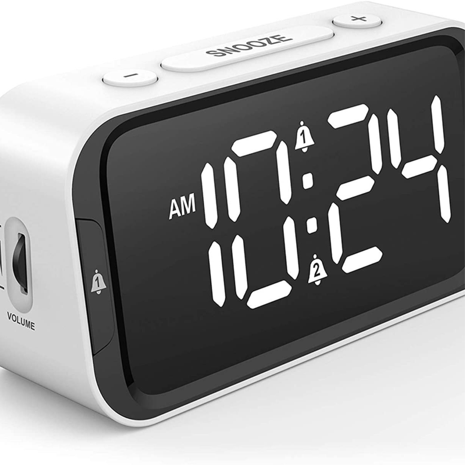 Electronic LED Alarm Clock w/ USB Charger 3