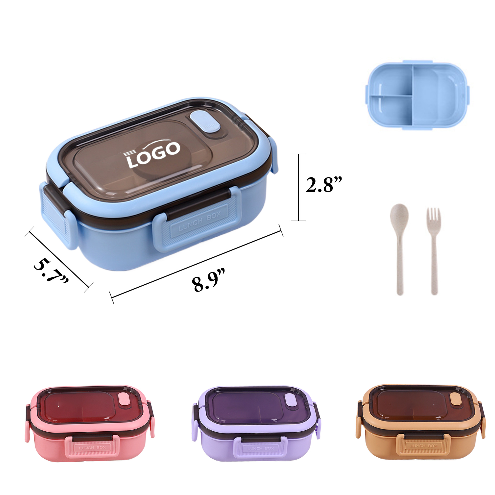 Portable PP Bento Box For Outdoor Fruit Storage 2