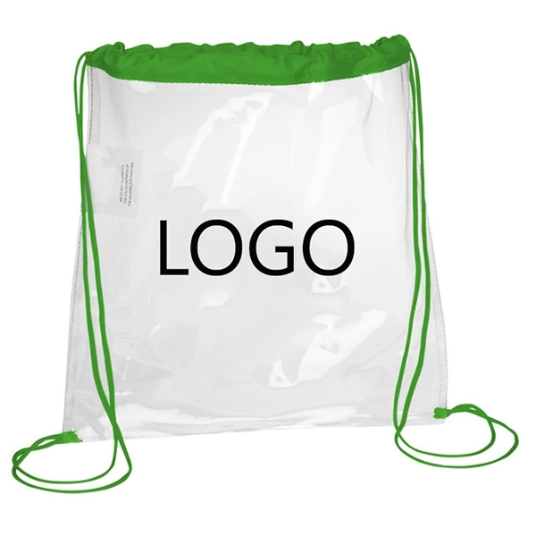 Promotional clear game drawstring backpacks 2