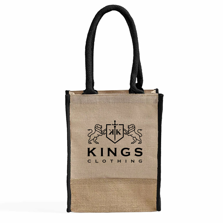 Belmont Jute Book Tote Bag 4