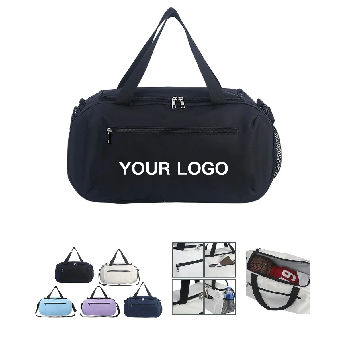 Oxford Fitness Bag with Hand and Shoulder Straps 2