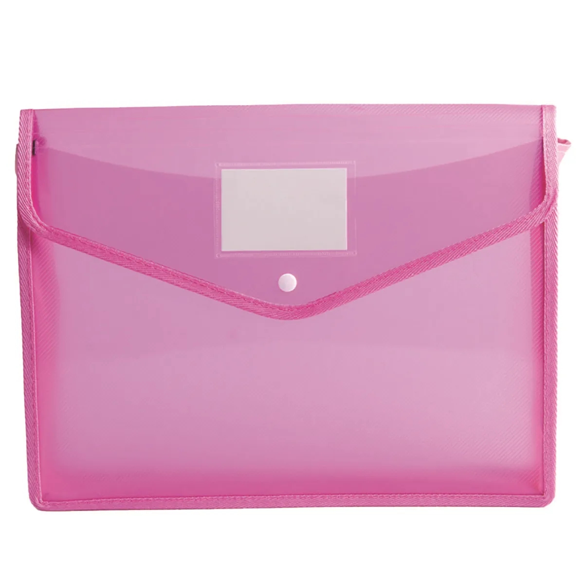 Large-Capacity Transparent Document Folder with snap Closure 4