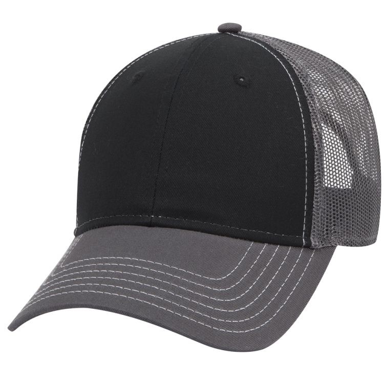 OTTO CAP® 6 Panel Low Profile Mesh Back Trucker Hat 128