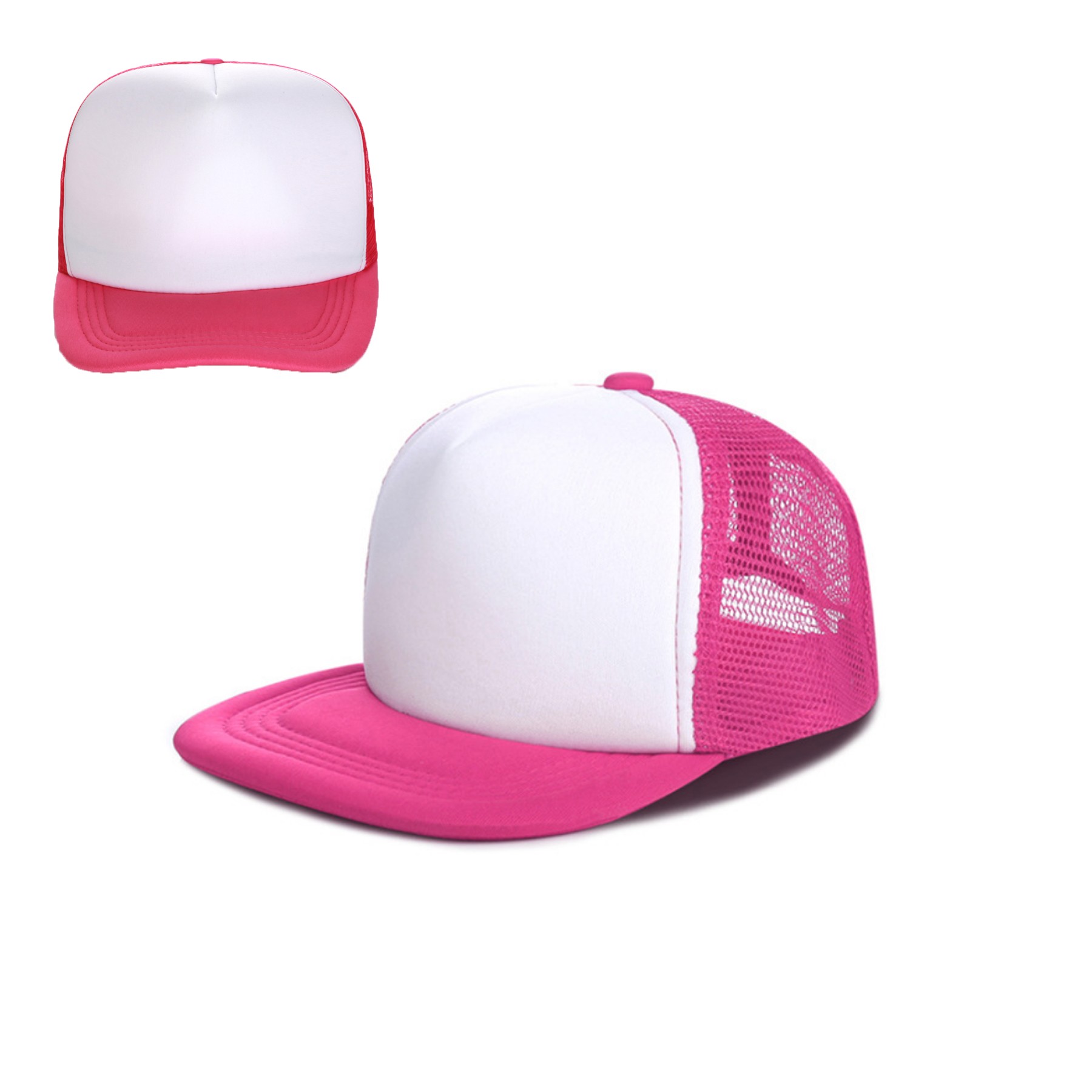 Flat Bill Foam Trucker Cap 2