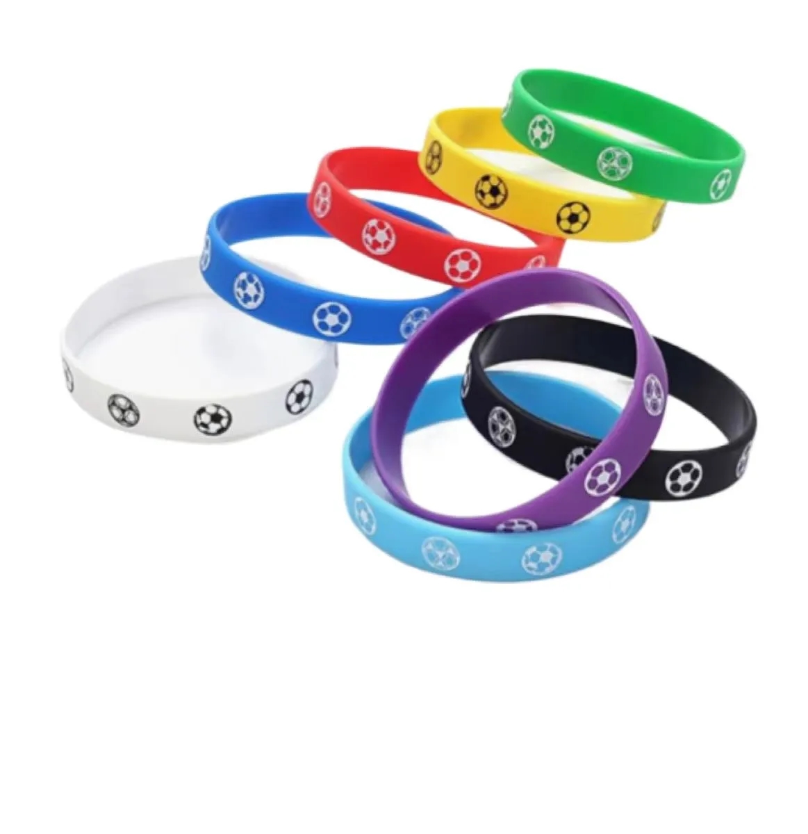 Soccer Ball Custom Silicone Wristbands 9