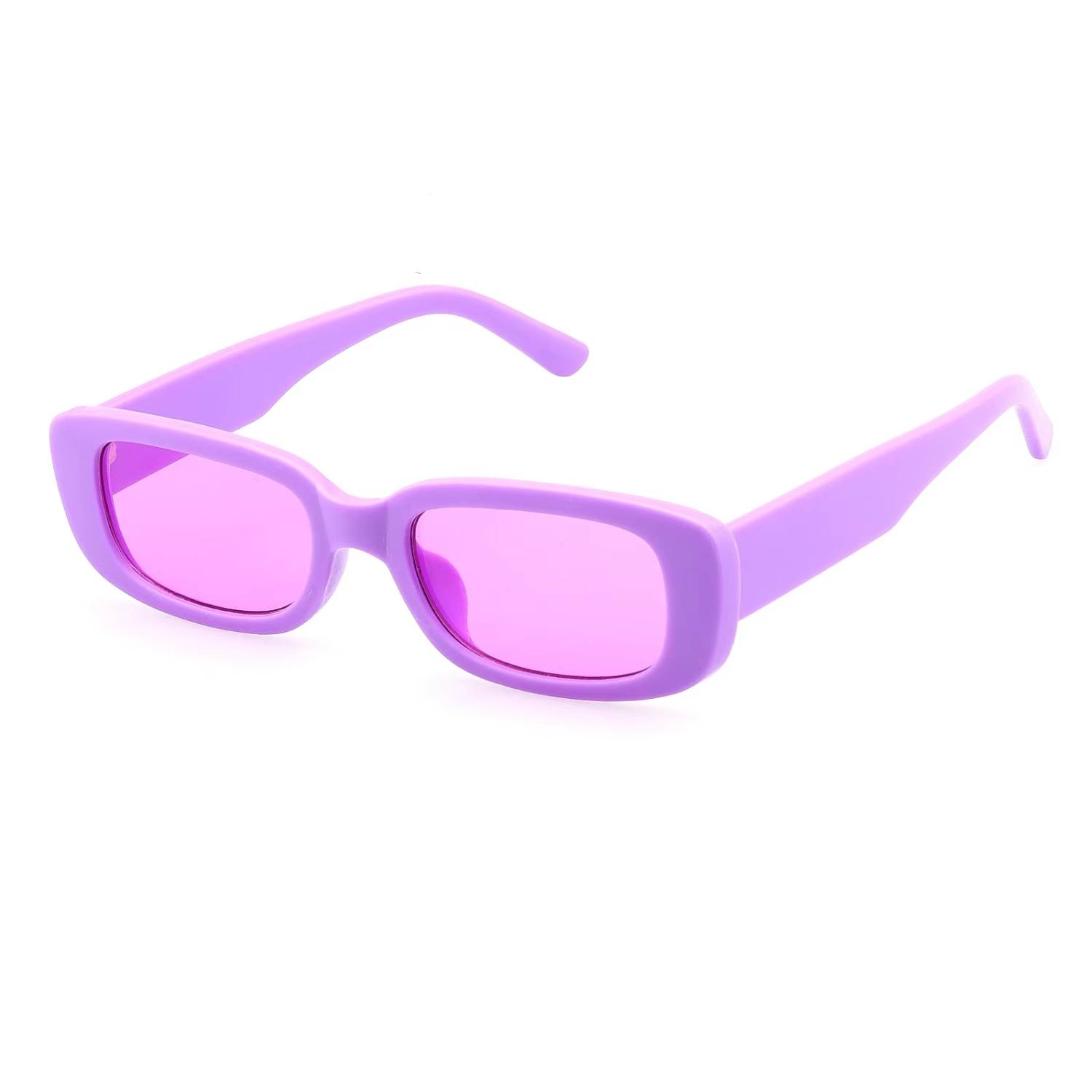 Unisex Rectangle Polycarbonate Sunglasses 19
