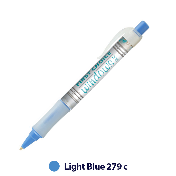 Graphic Brights Frost Plastic Pen (Full Color Imprint) 8