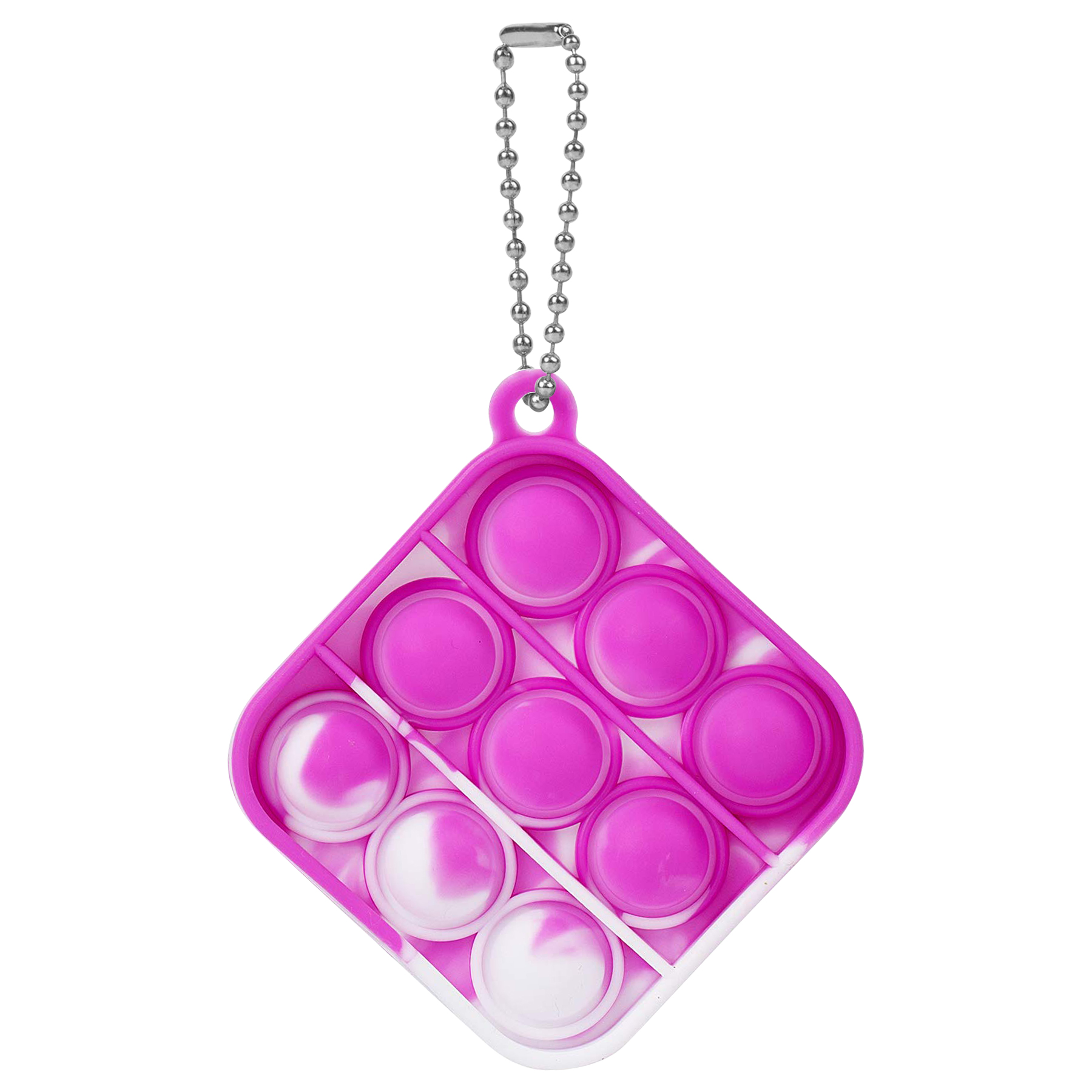 Round Mini Push Bubble Stress Relief Toy Keychain 19