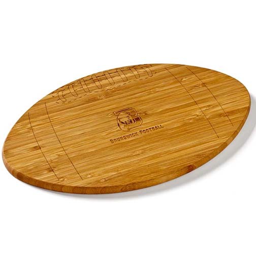 Football Shaped Bamboo Cutting Board 2