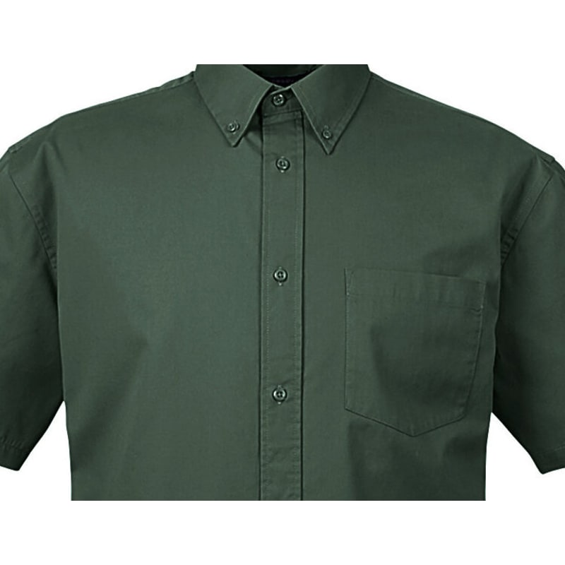UltraClub Adult Short-Sleeve Whisper Twill 16