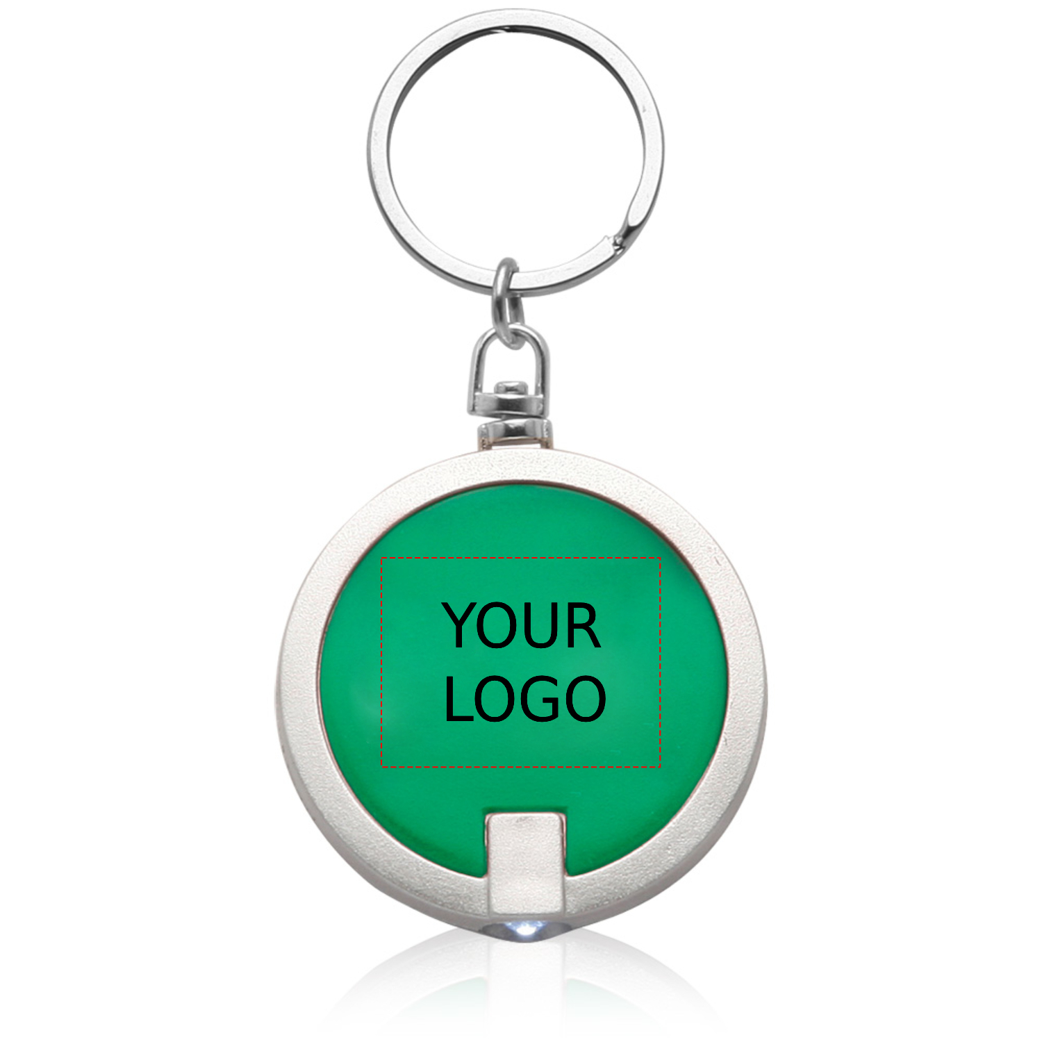 Round LED Light Keychain 2