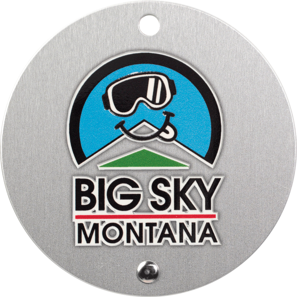 Texture Tone® Aluminum Round Luggage Tag 18