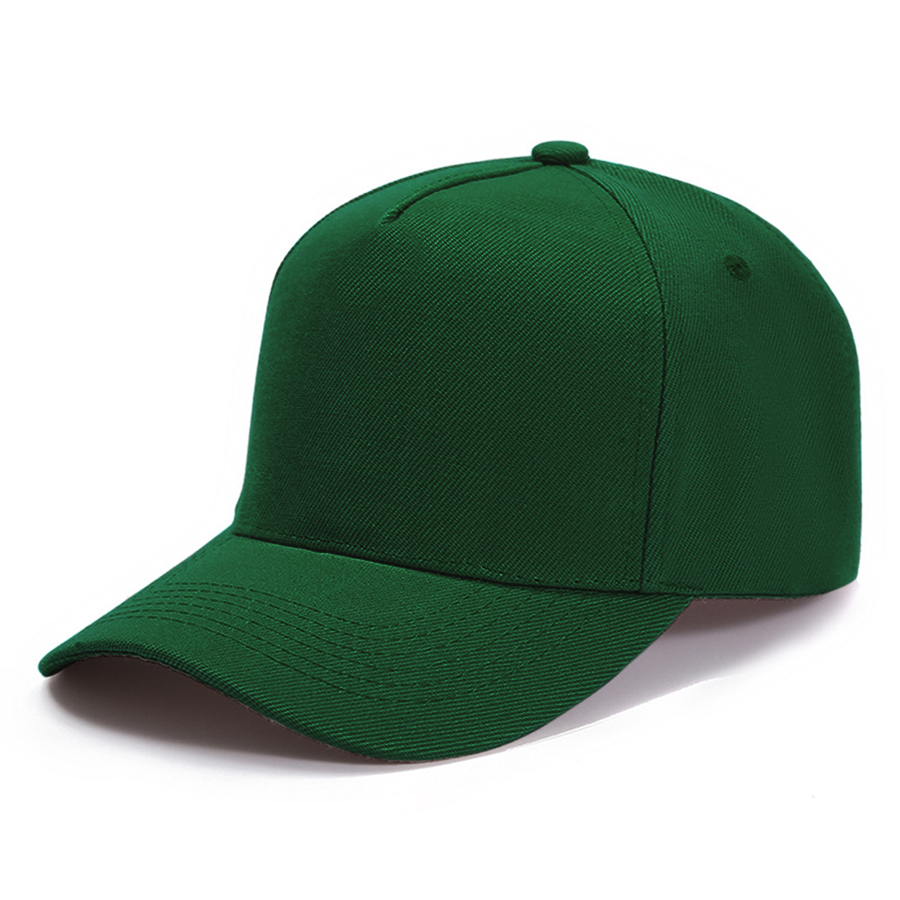 Stock Solid Color Polyester 5-Panel Cap 3