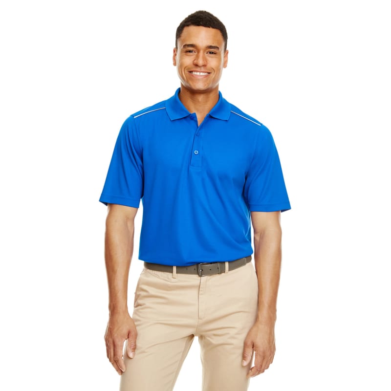 CORE365 Men's Radiant Performance Piqué Polo With Reflective Piping 10