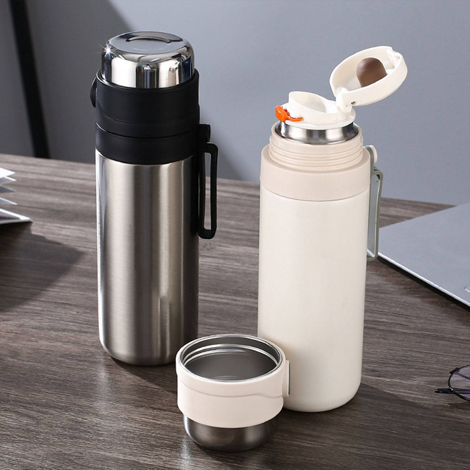 17.6oz Stainless steel tea separation insulated cup 3