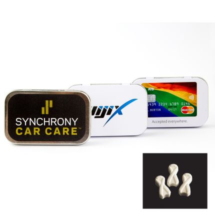 Rectangular Tin with Ribbon Shaped Mints 2