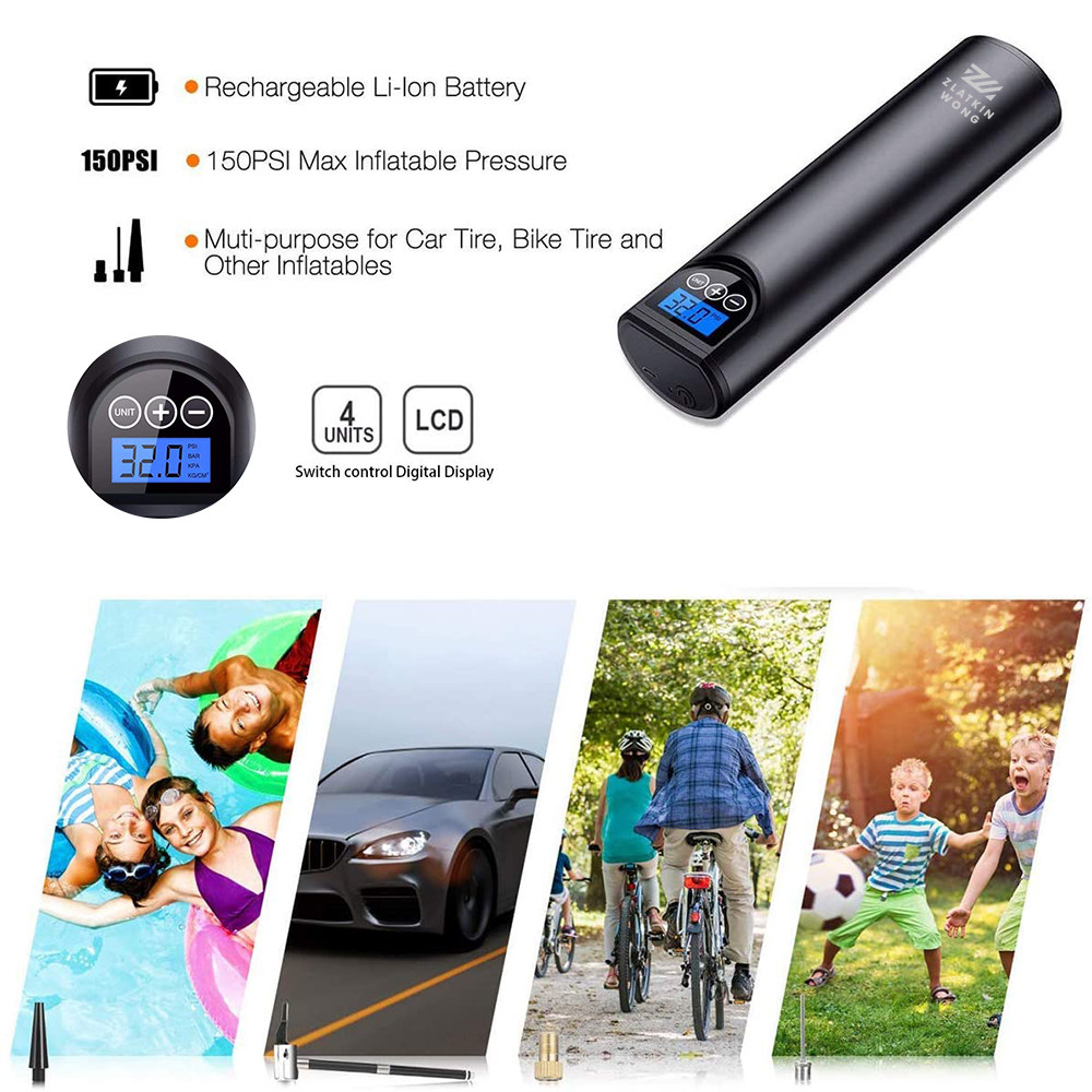 Digital Portable Tire Inflator & Air Compressor with LCD Display 5