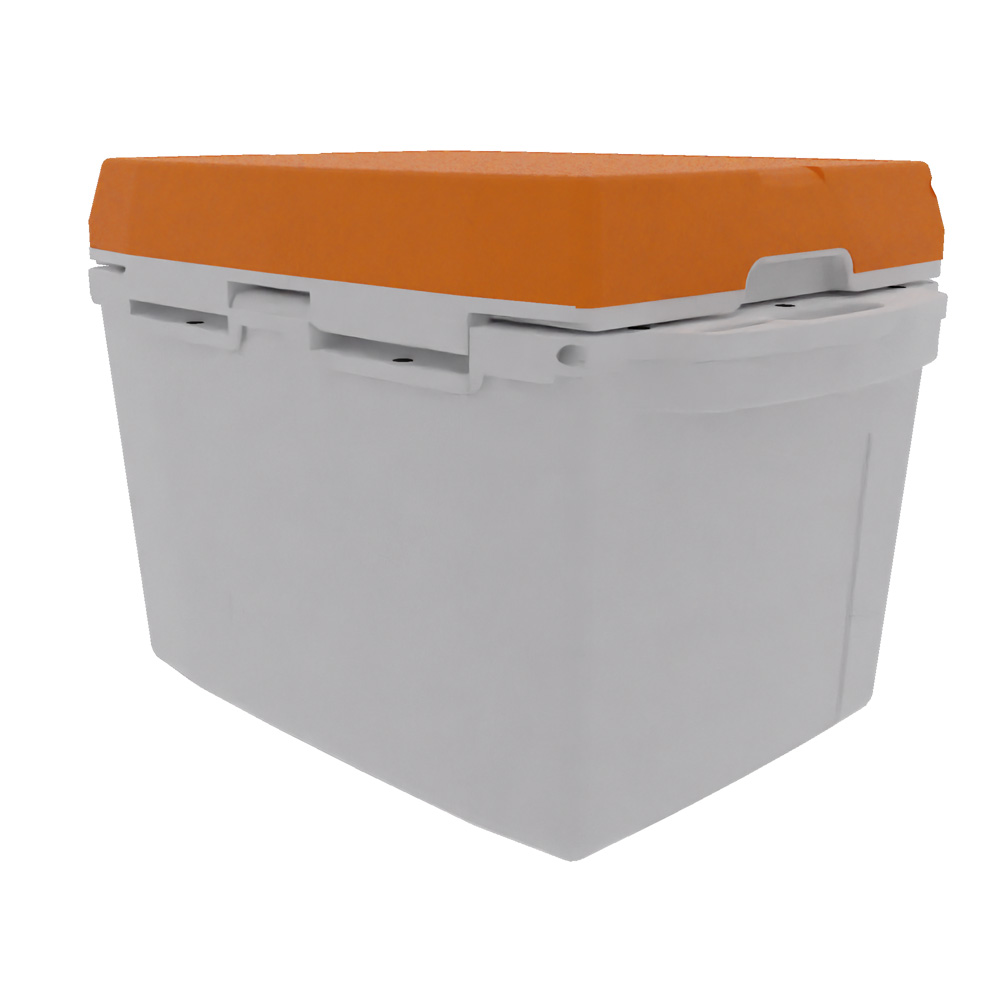 Taiga 27 Quart Cooler: Custom molded Logo, Custom PMS Color 35