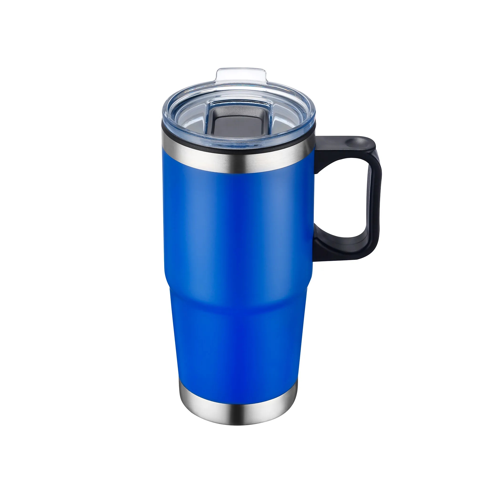 24oz Double Wall SS / PP Mug with Clear Closure Lid and Hand 5