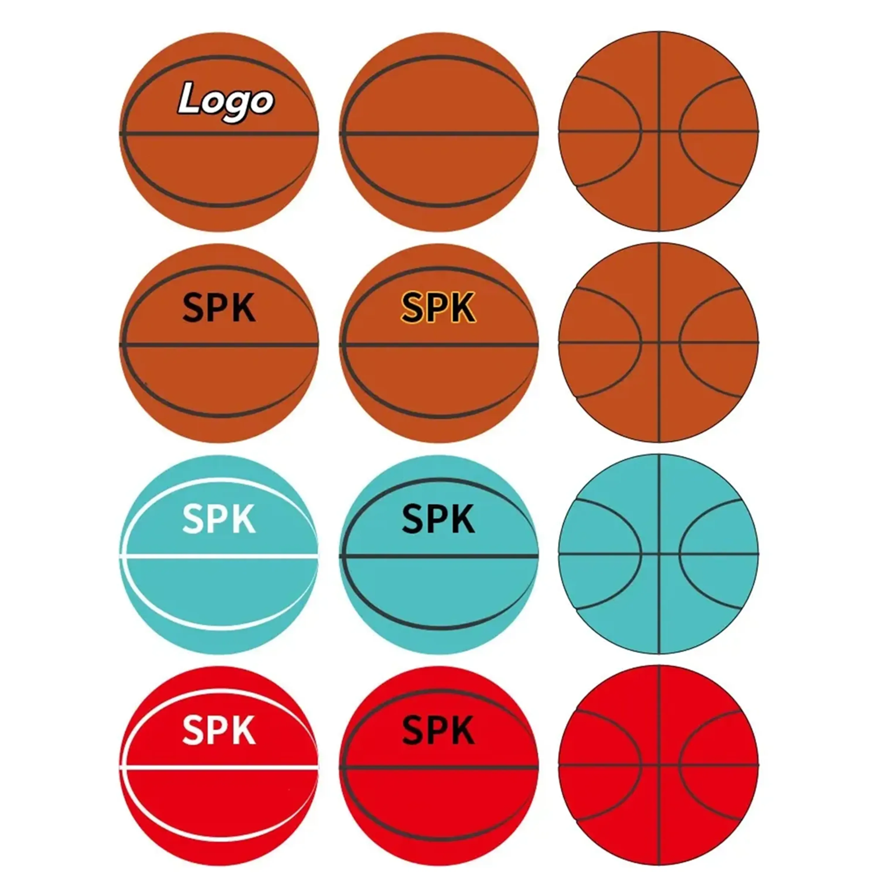 Custom Logo Basketball- Full Color 3