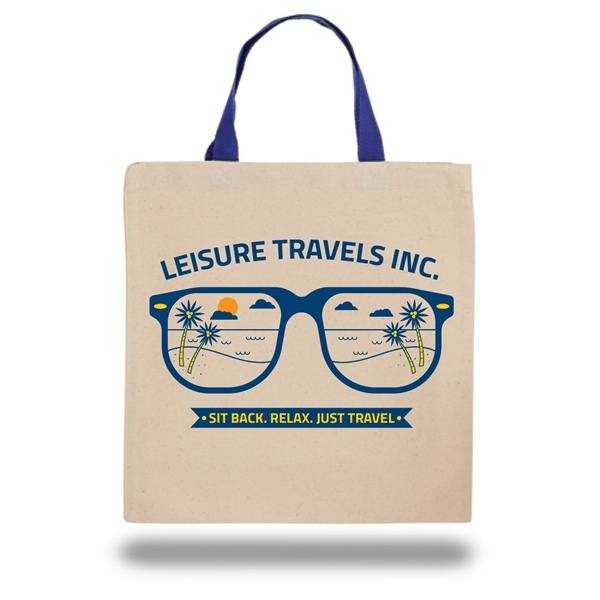 10 oz Cotton Canvas Tote Bag - 14"W x14"H x 12"Handle 2