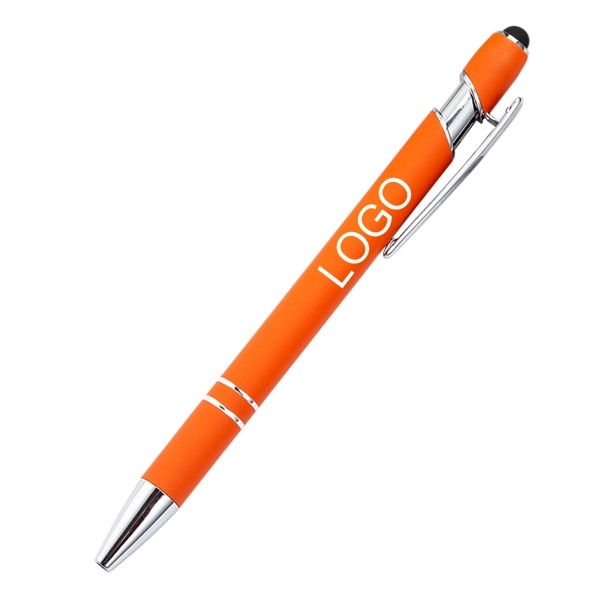 Promotional Ellipse Softy Pen with Stylus 10