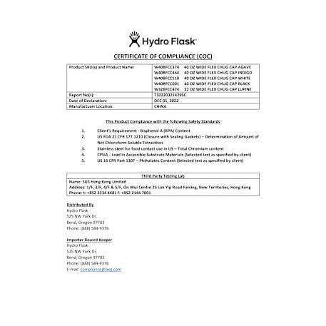 Hydro Flask® Wide Mouth w/ Flex Chug Cap 32oz 120