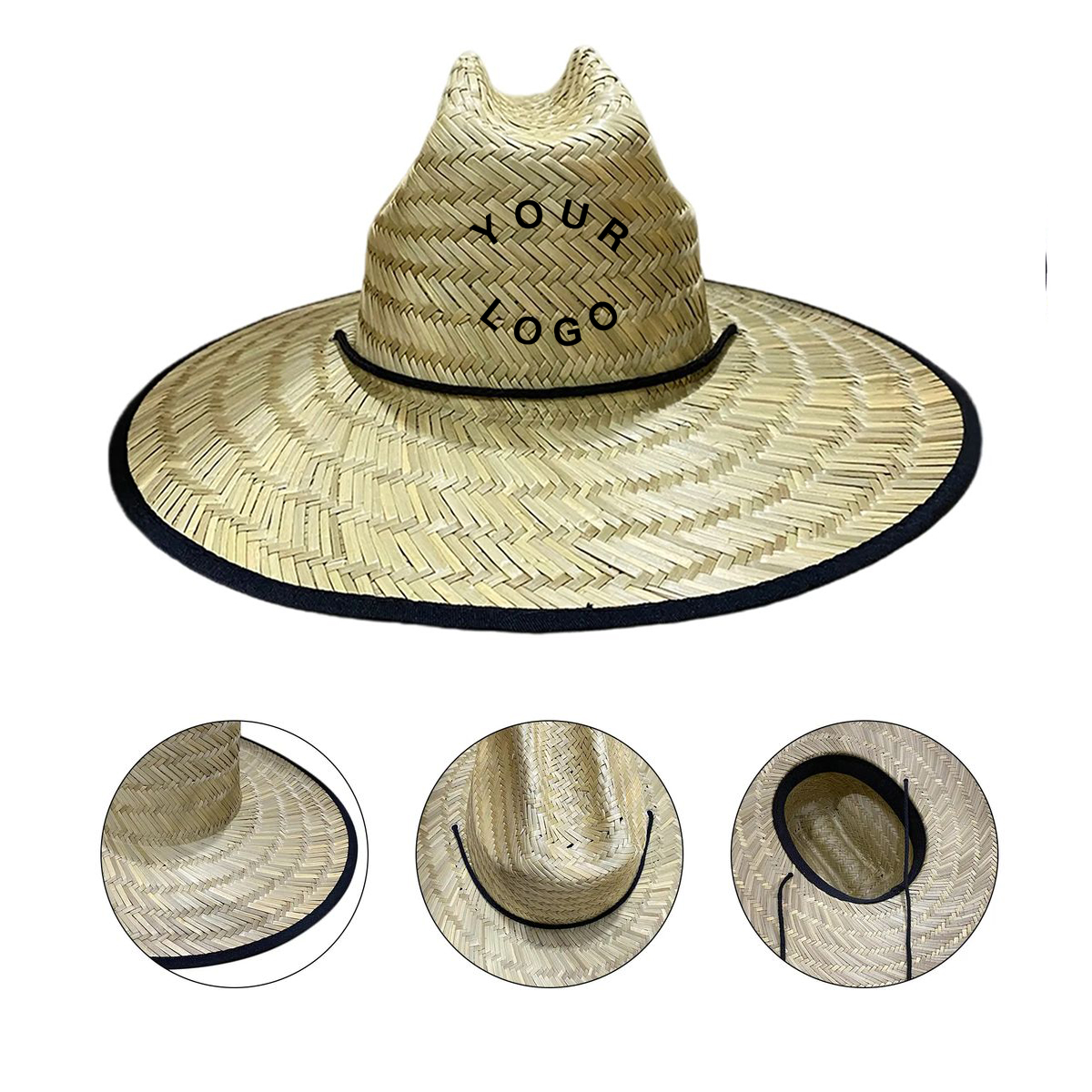 Classic Wide Brim Straw Hat for Summer Protection 2