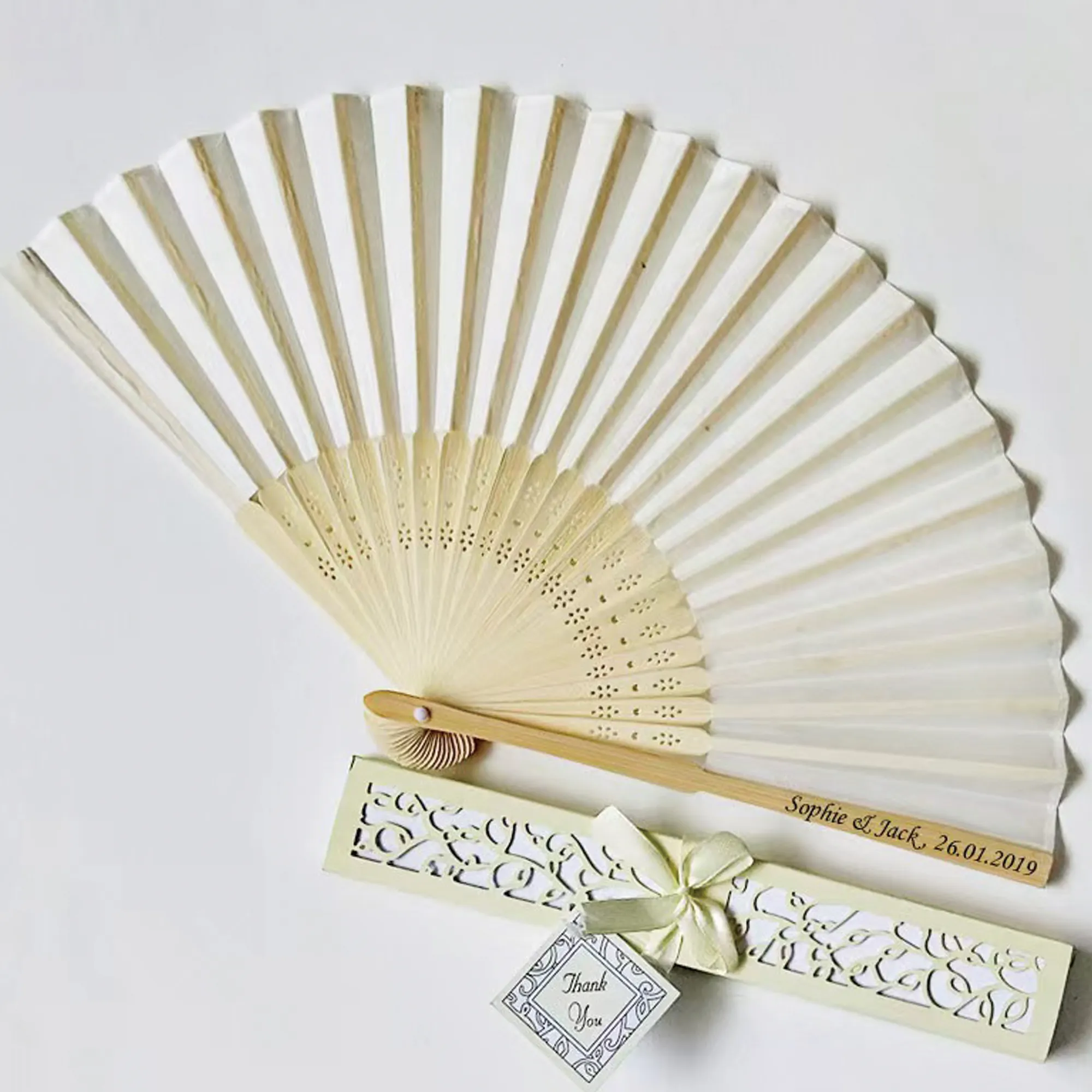 Bamboo Folding Paper Hand Fan 5