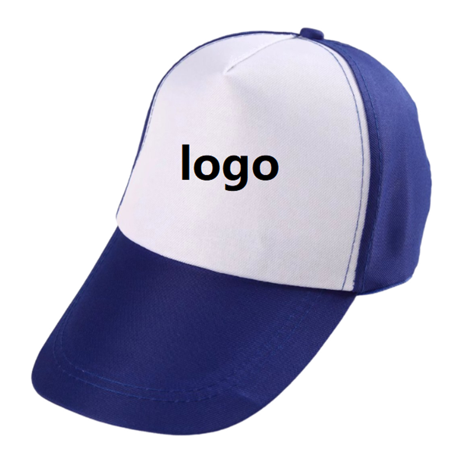 5 Panel Adjustable Two-Tone Cotton Baseball Cap 3