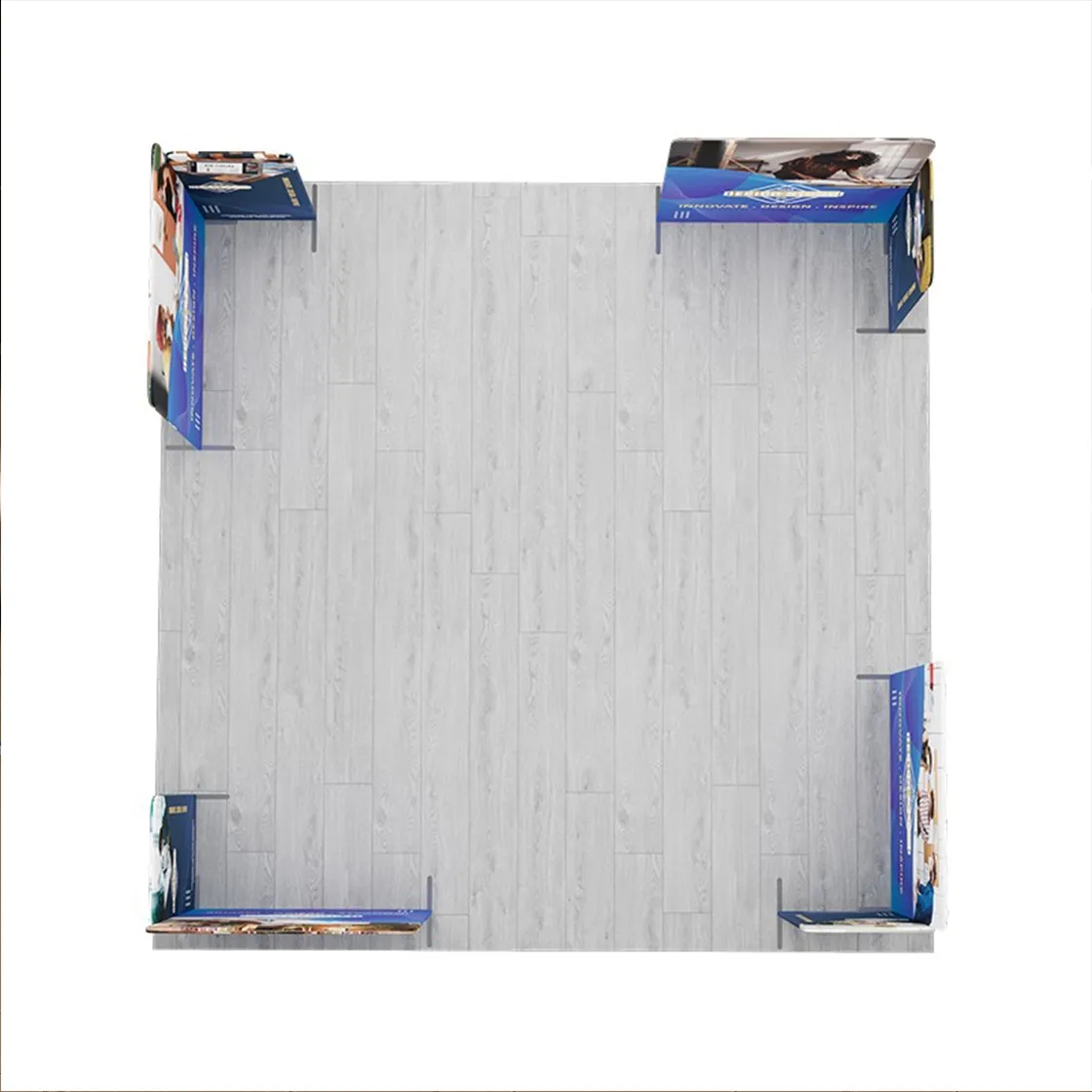 20ft Magnetic Modular Fabric Displays - 4 L-Shape Sections 8
