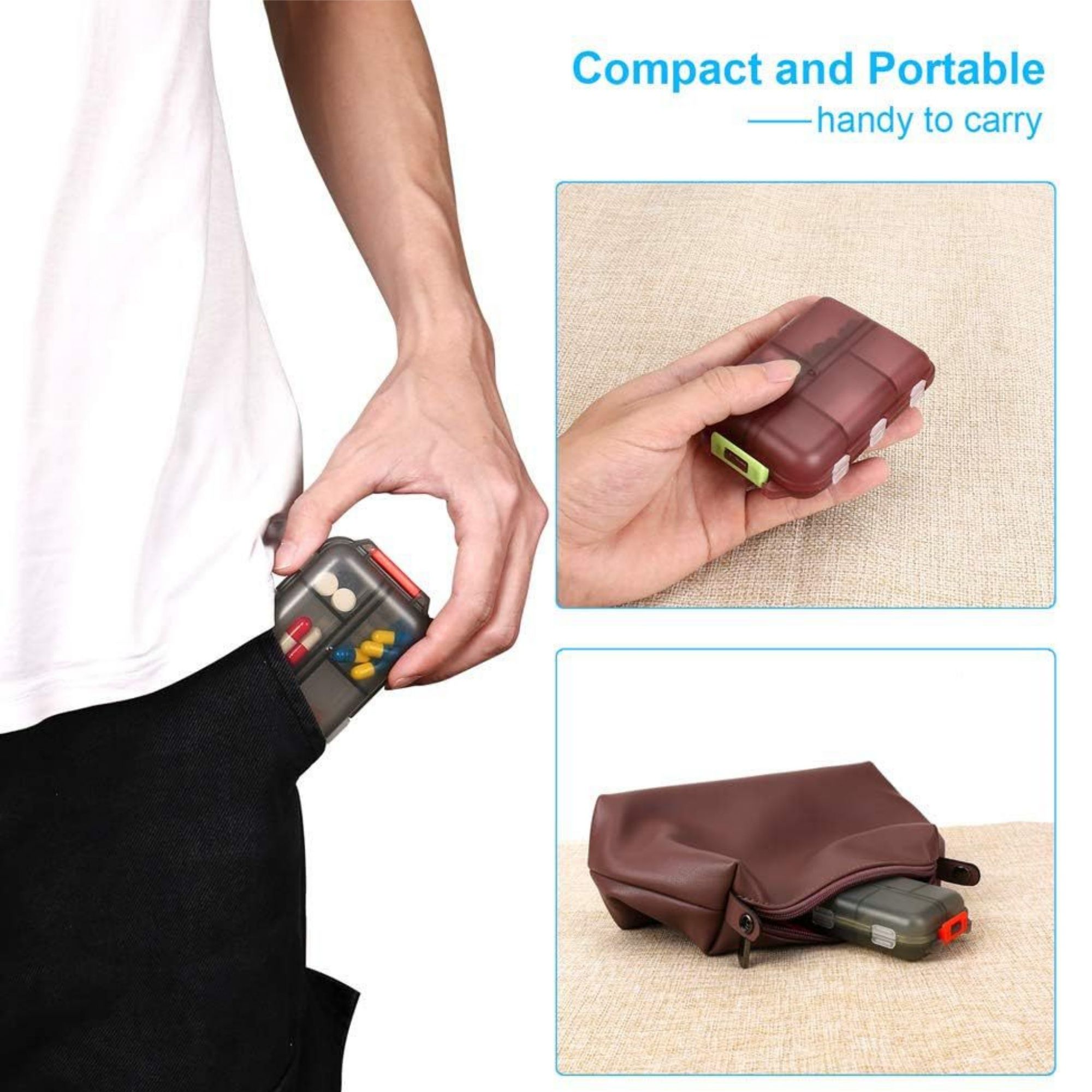 Portable Vitamin Pill Organizer 5