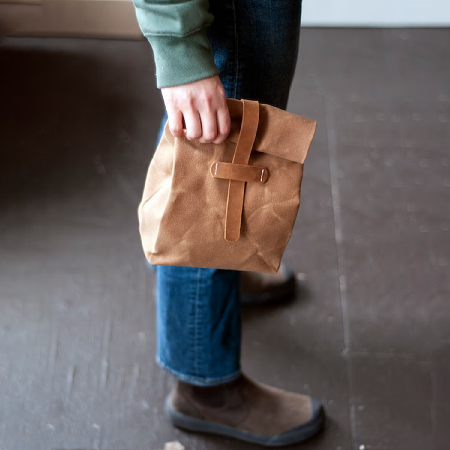 Handheld Canvas Convenience Bag, custom tote bag with logo imprint 3