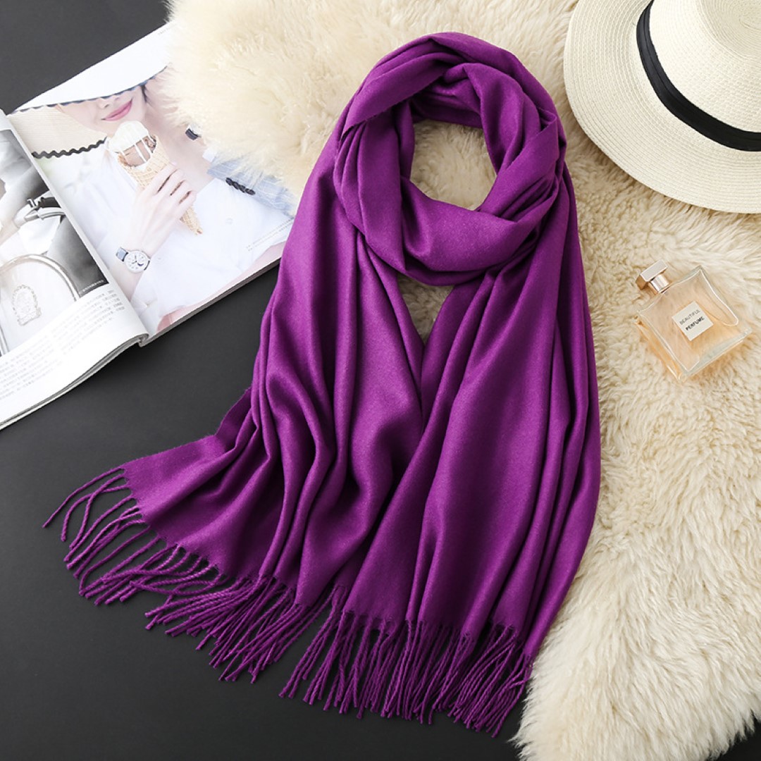 Winter Long Pashmina Scarf 8