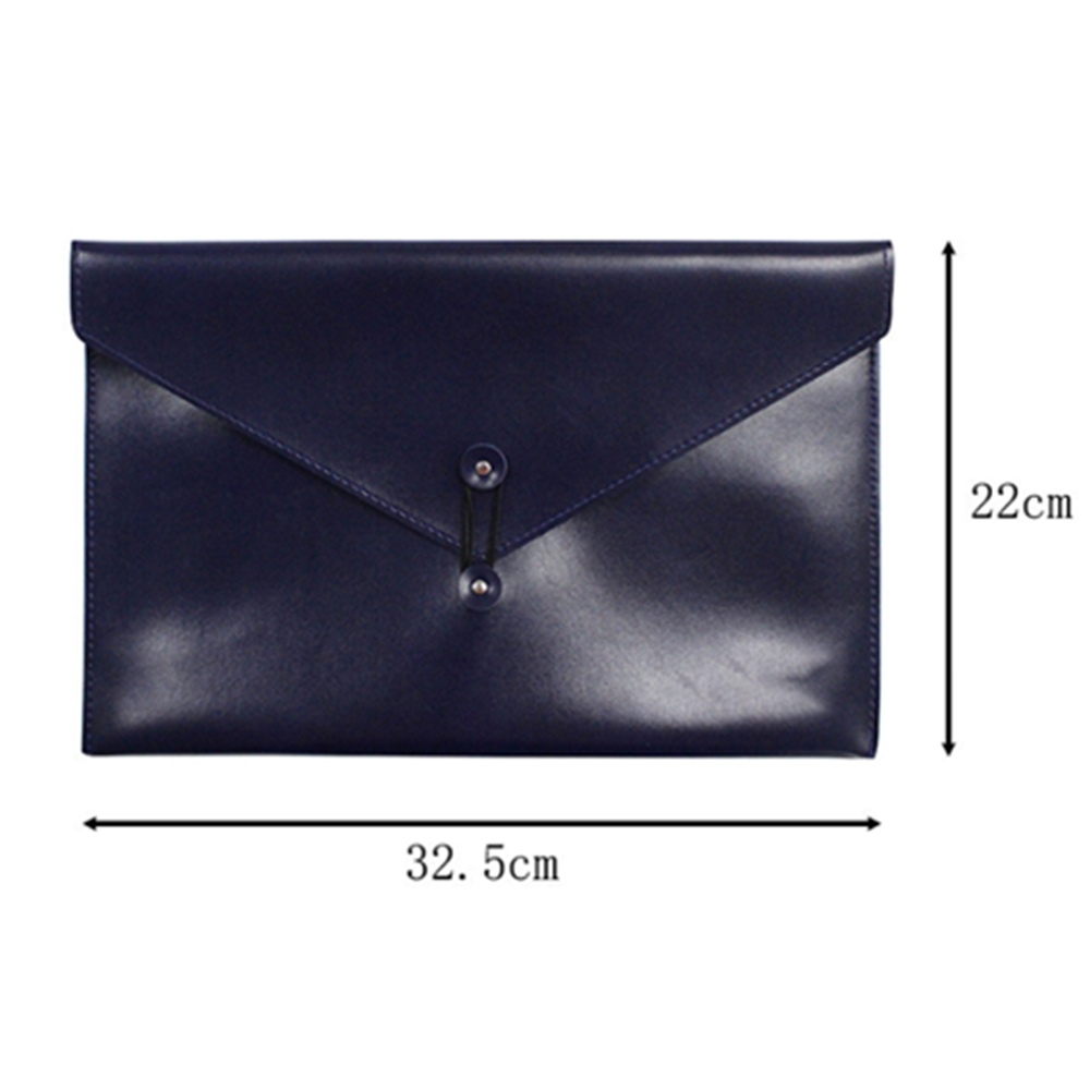 A4 Leather Document Bag Tablet Pouch 5