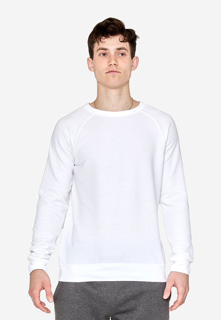 French Terry Raglan Crewneck, custom hoodie or sweatshirt with logo imprint 6