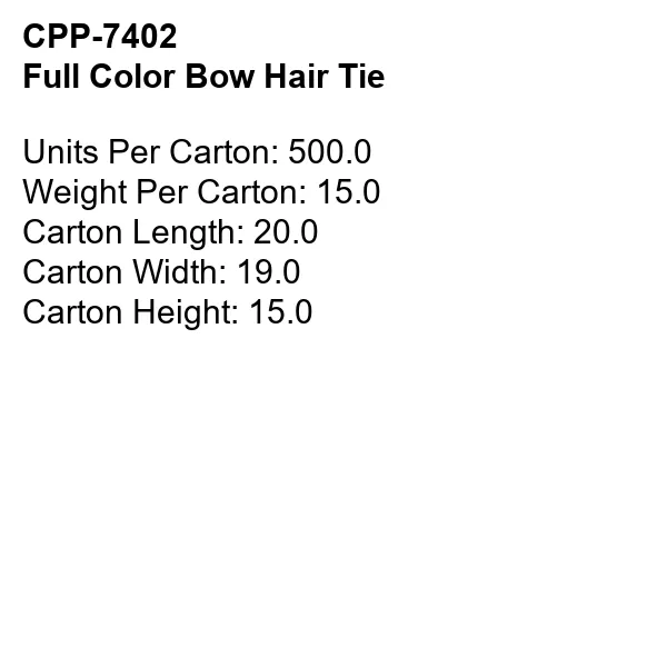 Full Color Bow Hair Tie 14
