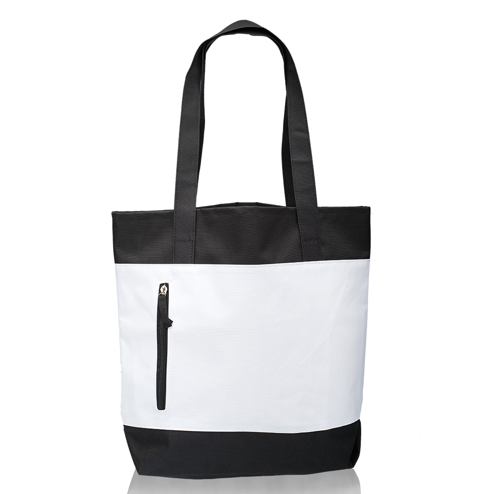 Tote Bag with Front Zipper, custom tote bag with logo imprint 5
