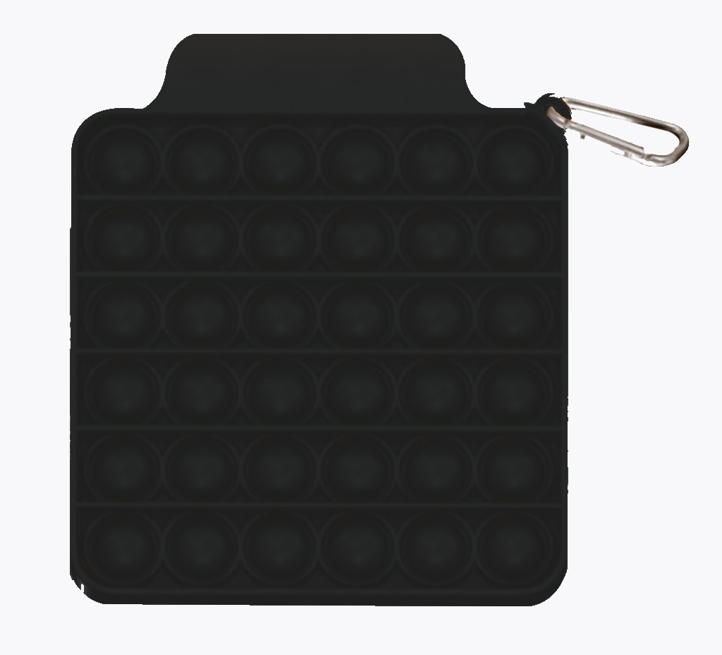 Pop It Fidget Toy - Square w/ Carabiner 1