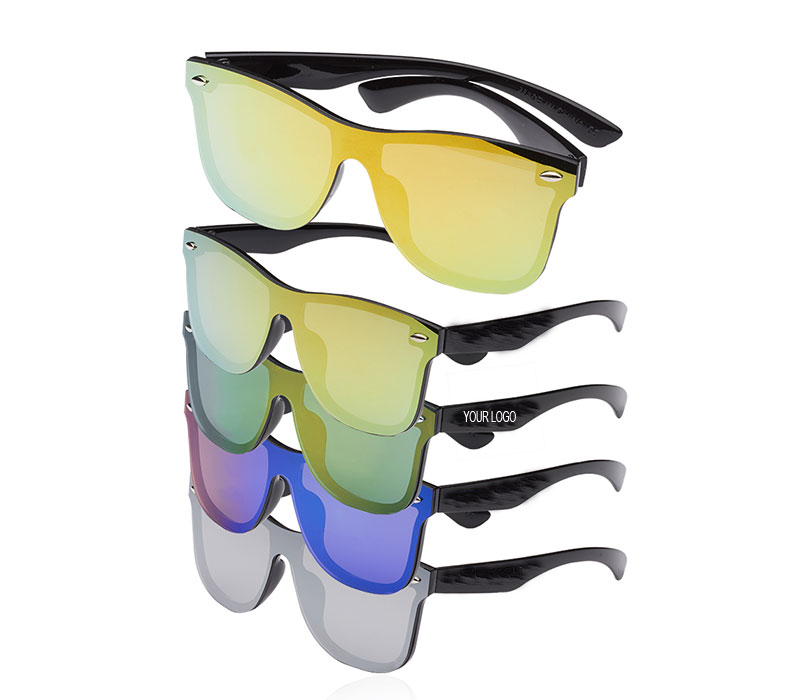 UV400 Mirror Lenses Plastic Sunglasses 2