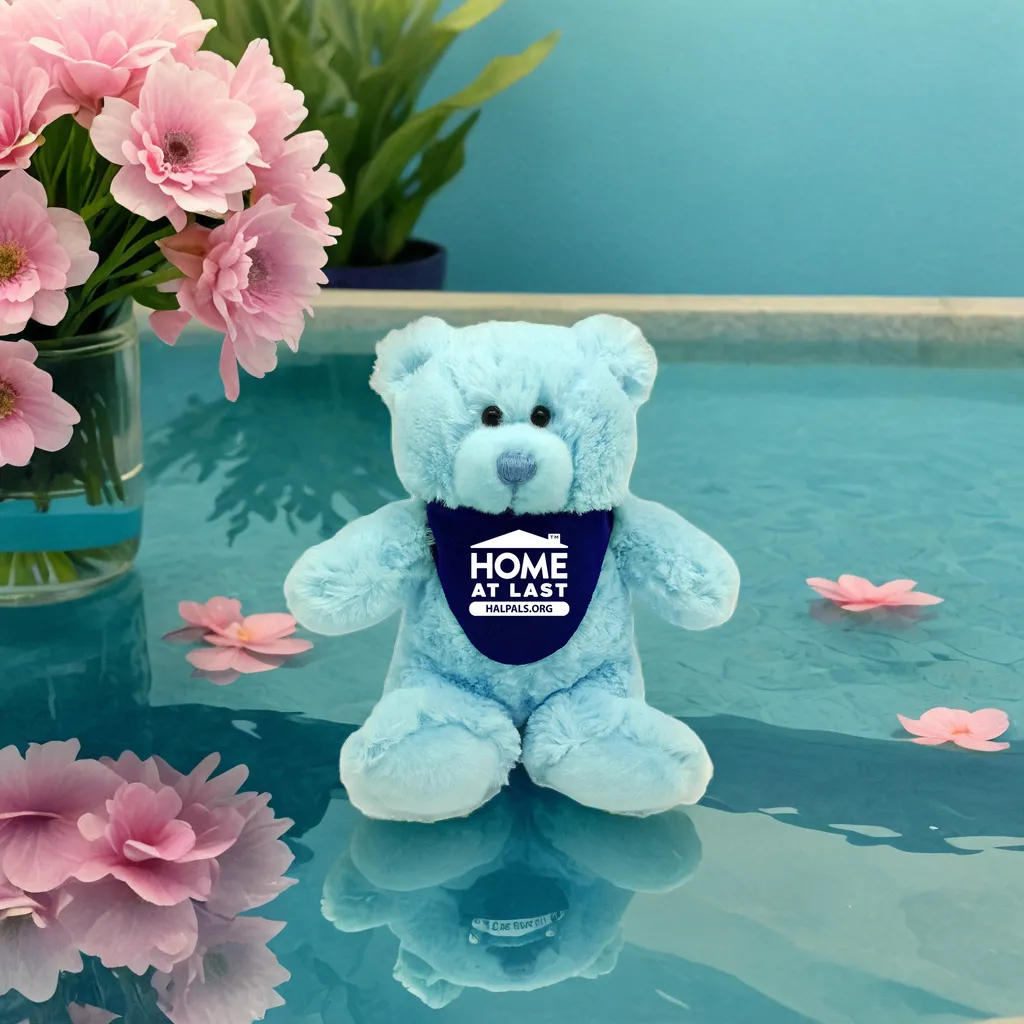 8" Bright Color Blue Bear 18