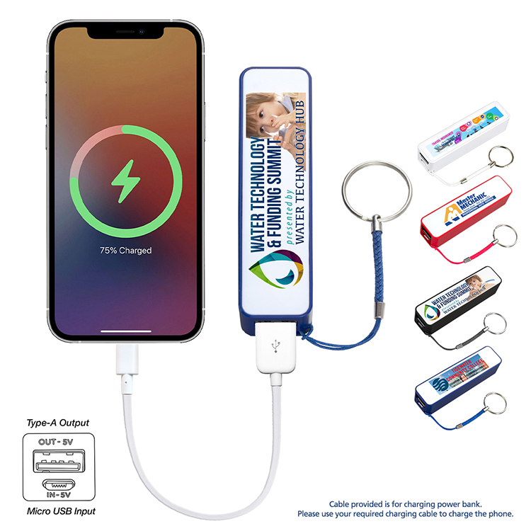 "In Charge" PB200 UL Listed 2200 mAh Portable Lithium Ion Power Bank Charger PB1004