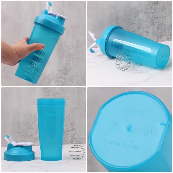 20/24 oz BPA-Free Protein Shaker Cup with Mixing Ball 2